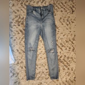 American Eagle distressed skinny jeans